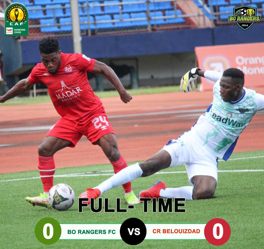 CAF Confederation Cup: Bo Rangers play out goalless draw against CR Belouisdad in Monrovia