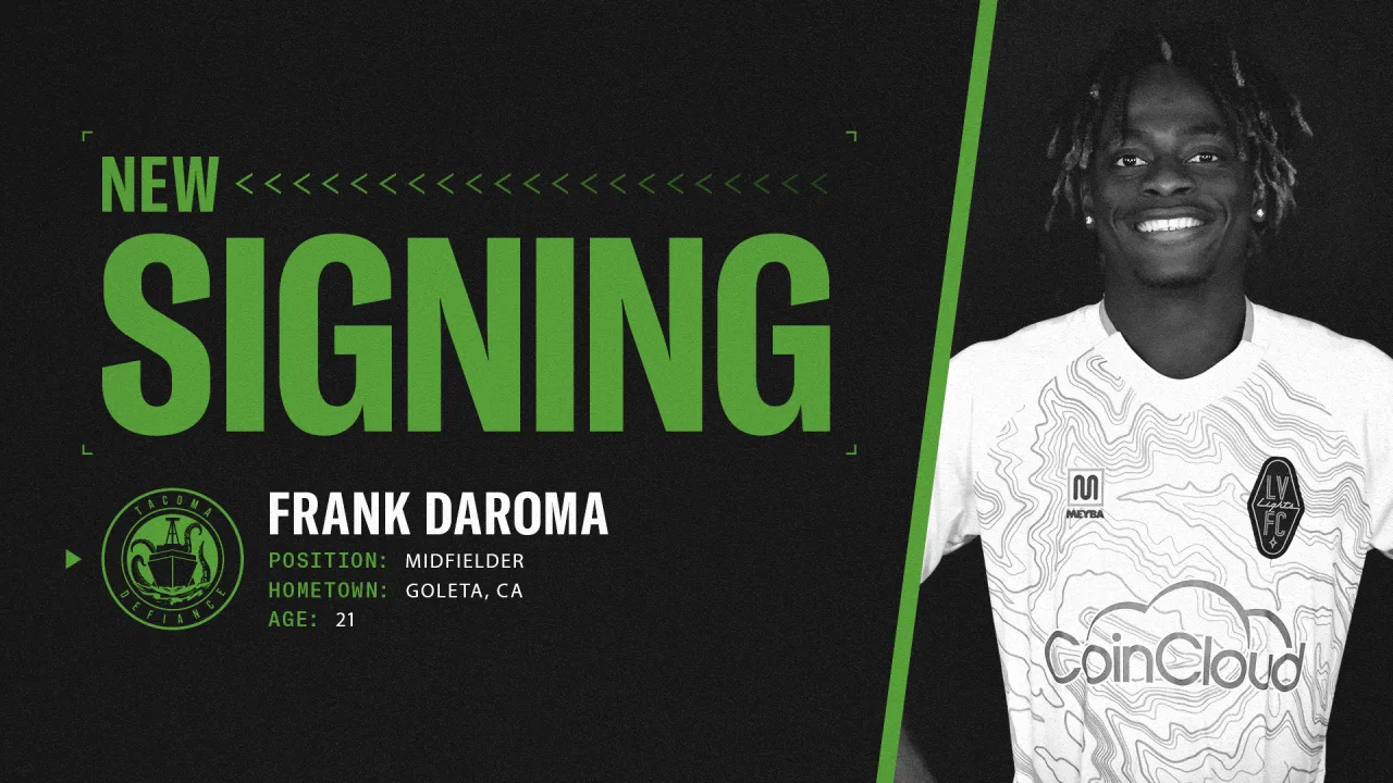 Midfielder Frank Daroma completes Tacoma Defiance Move