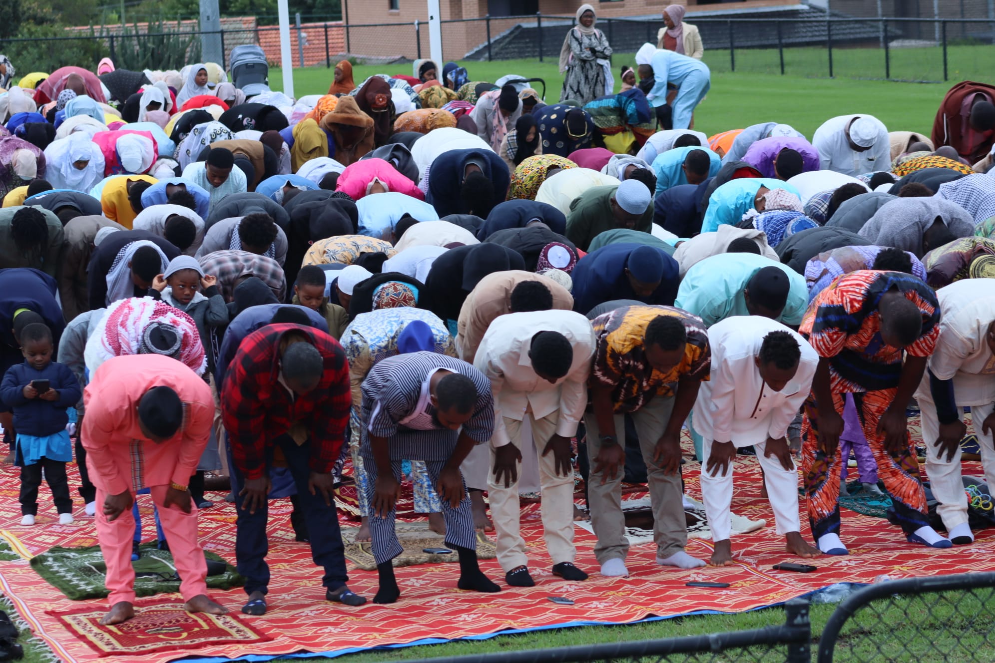 Hundreds of Sierra Leoneans gathered for Eid Al Fitr prayers in Graf Park  